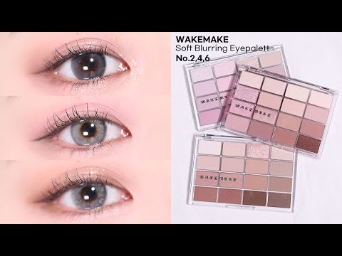 Wakemake Soft Blurring Eye Palette With 16 Colors (#04 Lavender Blurring) 14g