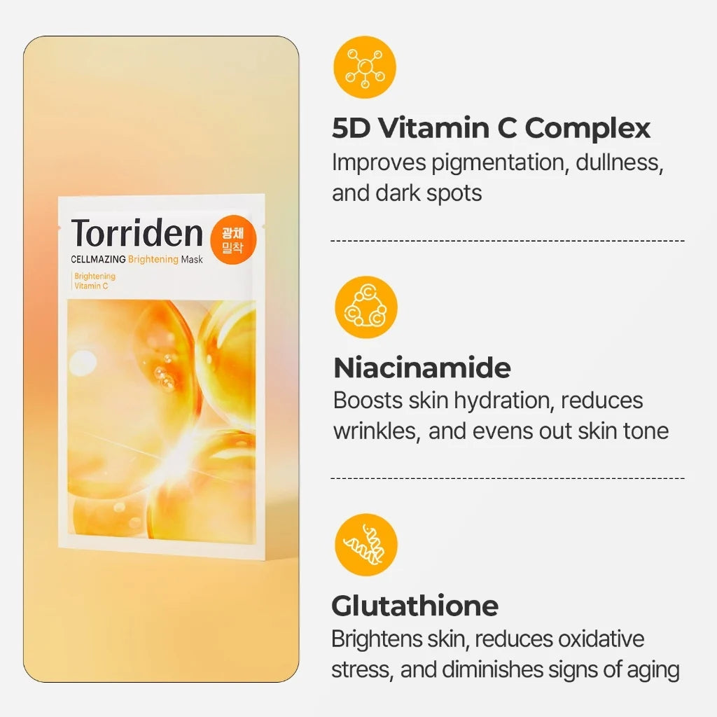 Torriden Cellmazing Vita C Brightening Mask 10ea