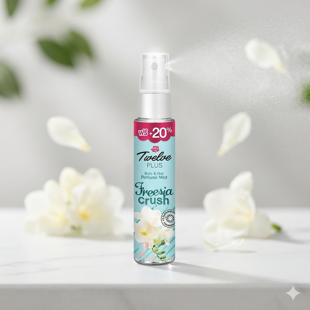Twelve Plus Freesia Crush Mist Body Hair Perfume 25ml