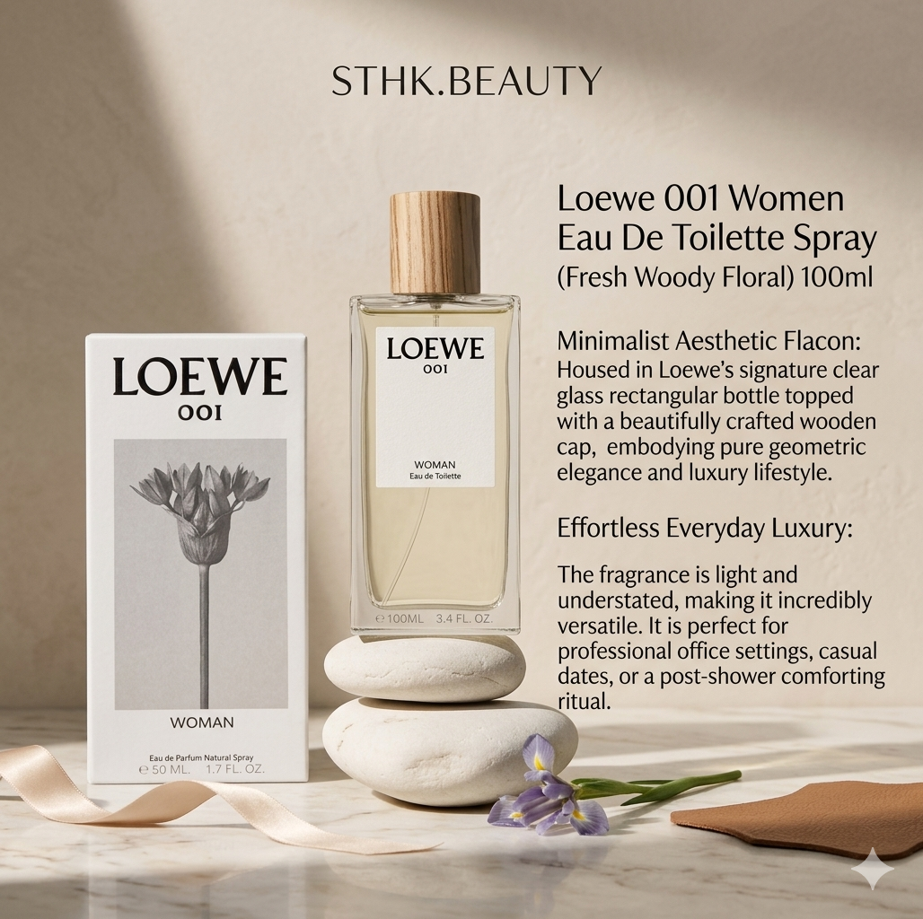 Loewe 001 Women Eau De Toilette Spray (Fresh Woody Floral) 100ml