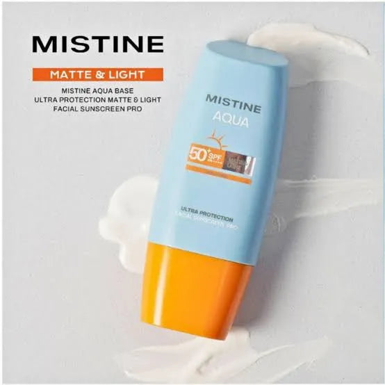 Mistine Aqua Base Ultra Protection Matte & Light Facial Sunscreen Pro (Thailand Version) SPF50 PA ++++ 60g