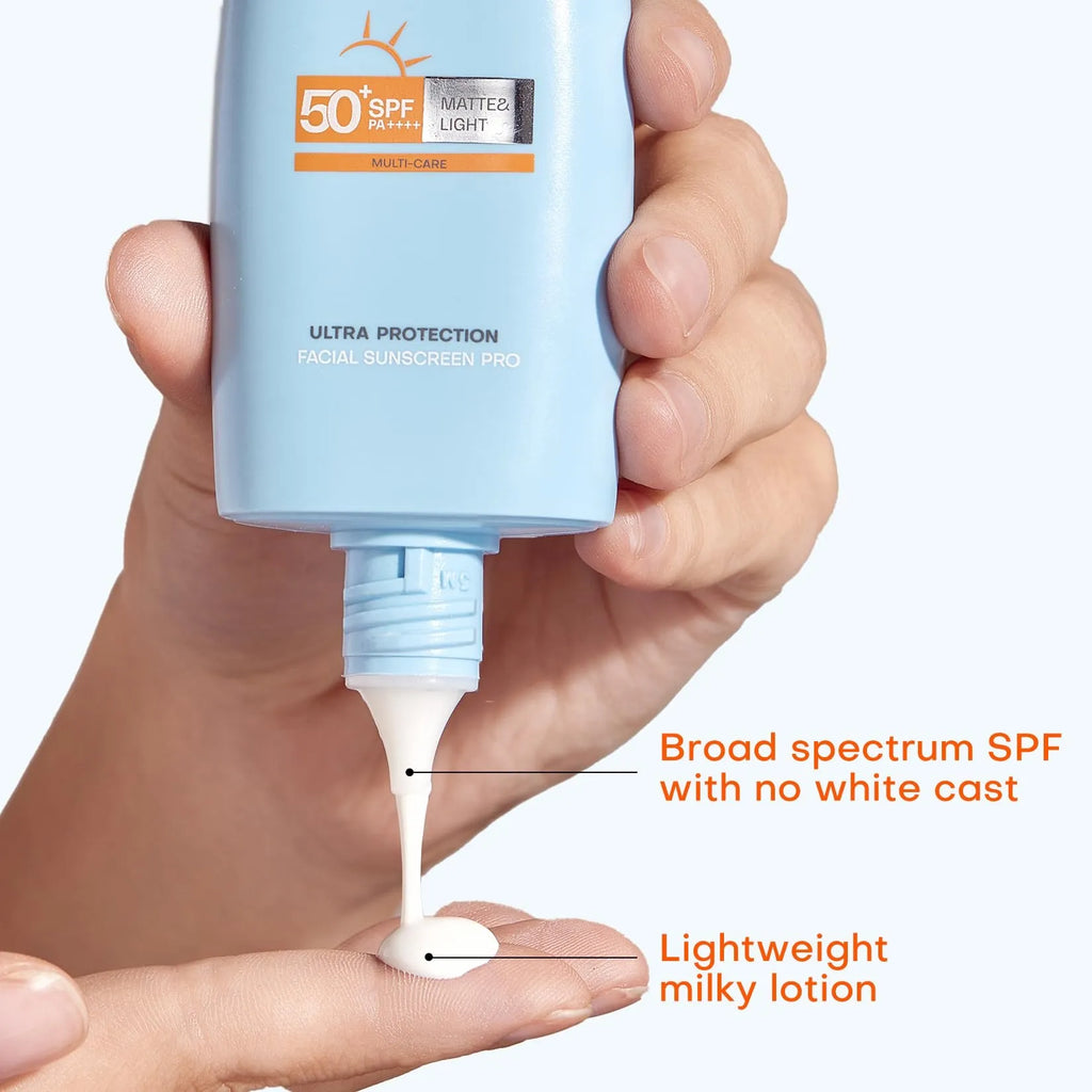 Mistine Aqua Base Ultra Protection Matte & Light Facial Sunscreen Pro (Thailand Version) SPF50 PA ++++ 60g