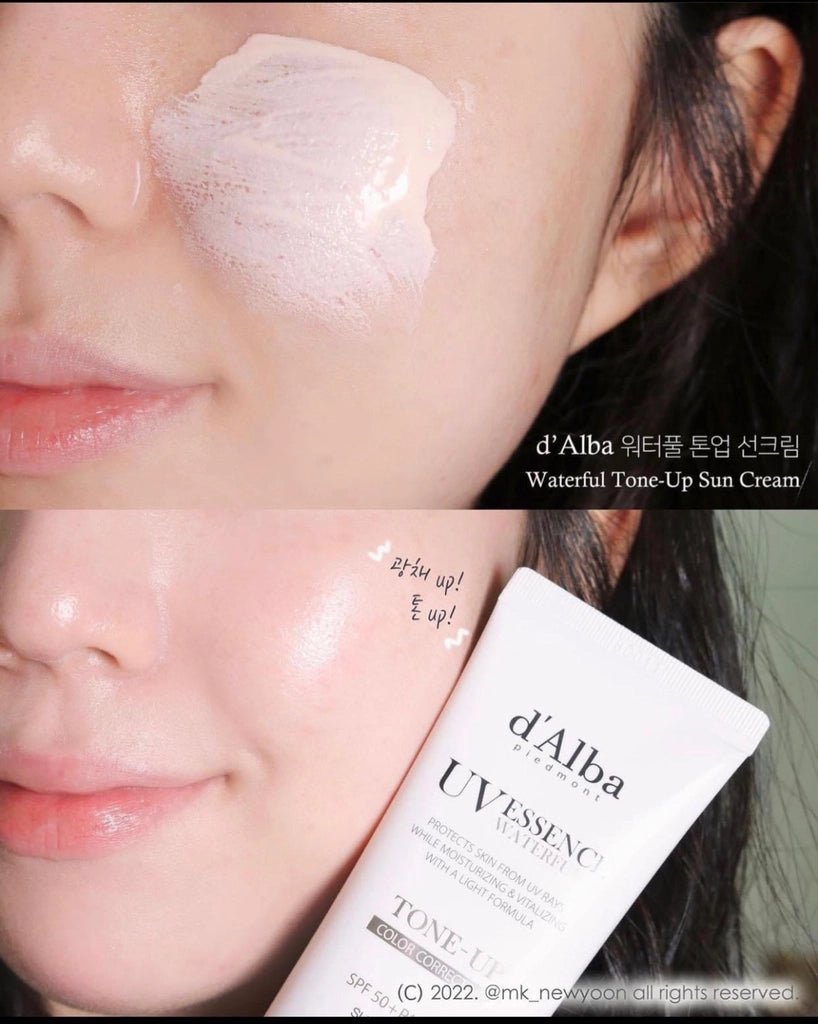 D'Alba UV Essence Waterfull Tone-up Sun Cream (PINK) SPF50+ PA++++ 50ml