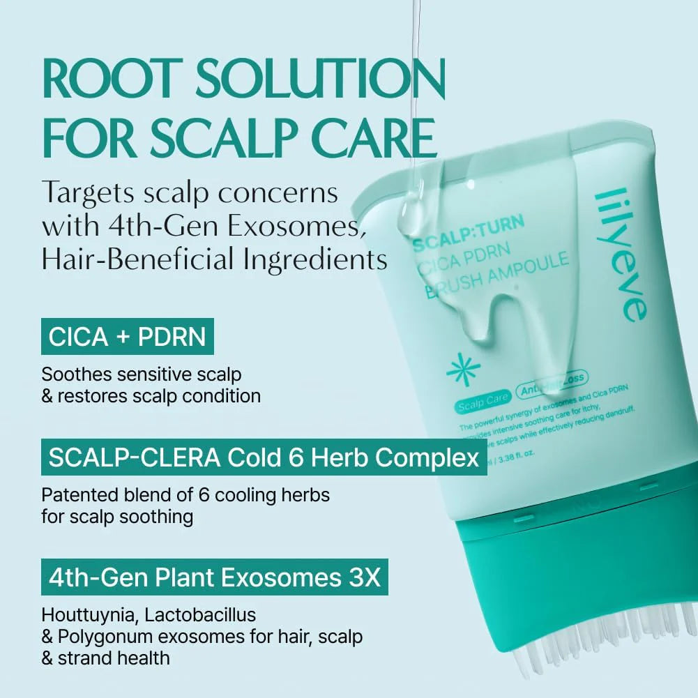 【Value Set】Lilyeve Cica PDRN Deep Clean Shampoo 500ml + Brush Ampoule 100ml
