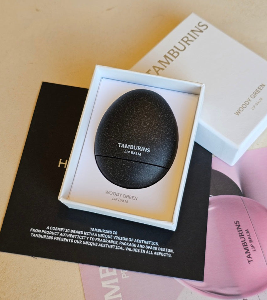 Tamburins 韓國 綠意木香 蛋形滋潤護脣潤脣膏 (柑橘汁 & 香草 & 羅勒) 5g