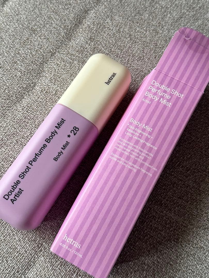 Hetras Artist 28 Long-lasting Fragrance Coating Double Shot Perfume Body Mist (Violet) 120ml