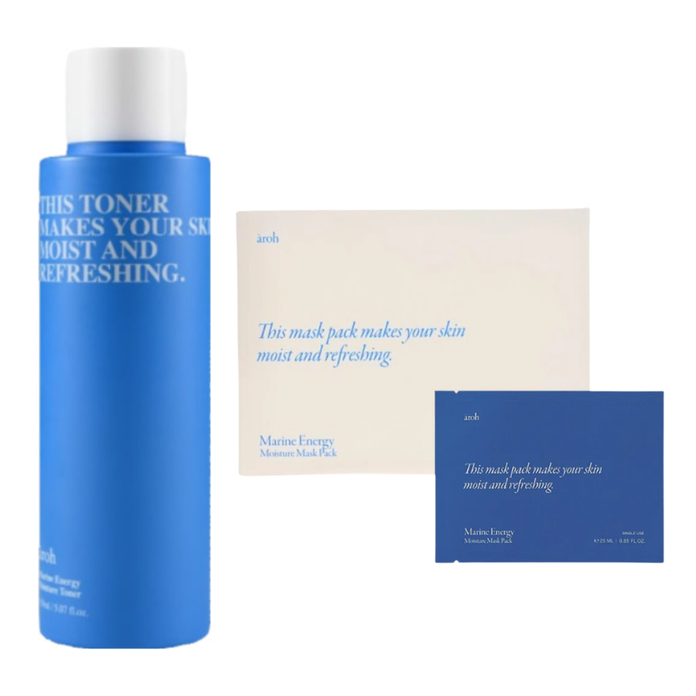 Aroh Marine Energy Moisture Set (Toner 150ml & Mask x 10ea)