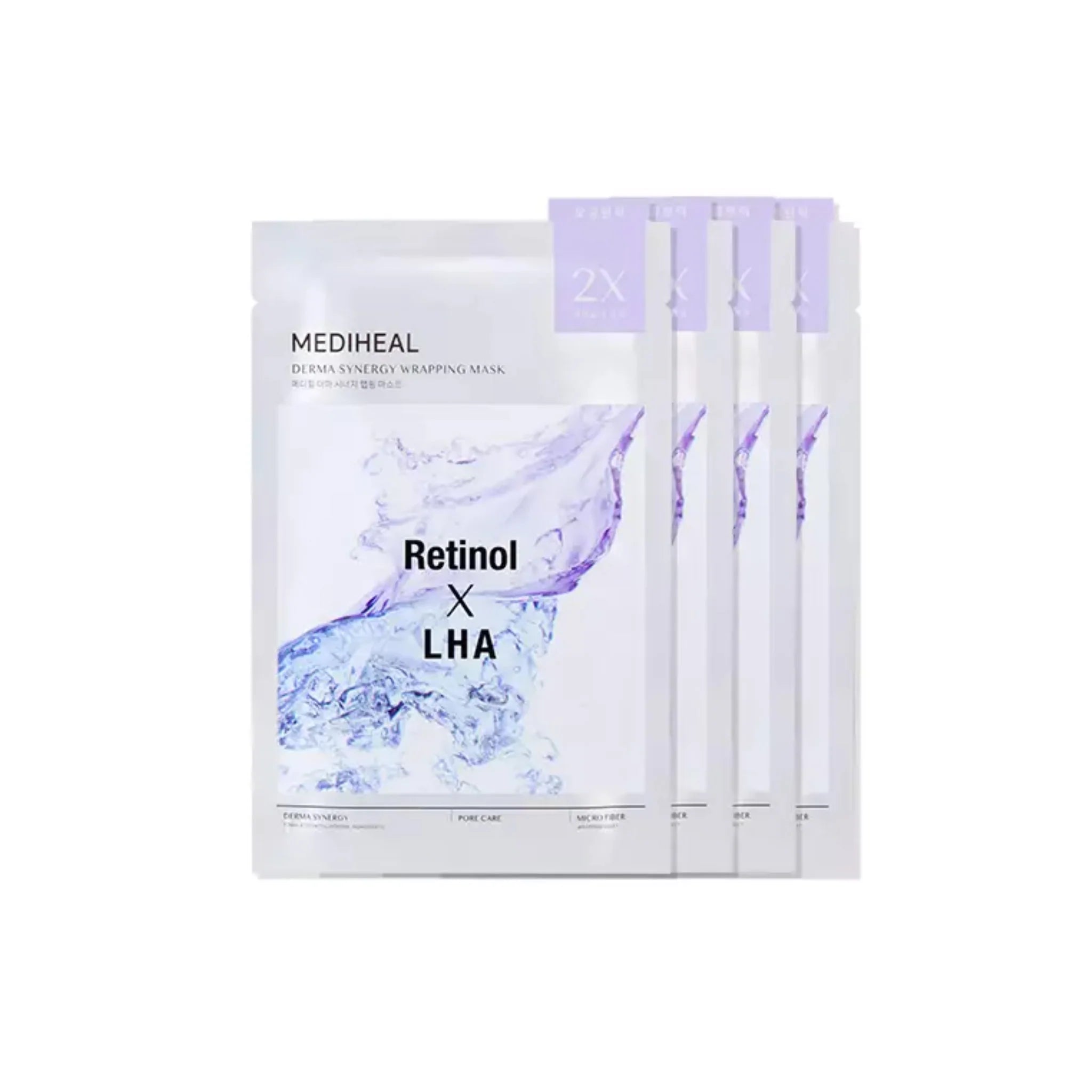 MEDIHEAL 韓國 A醇xLHA雙效毛孔緊緻面膜 4片