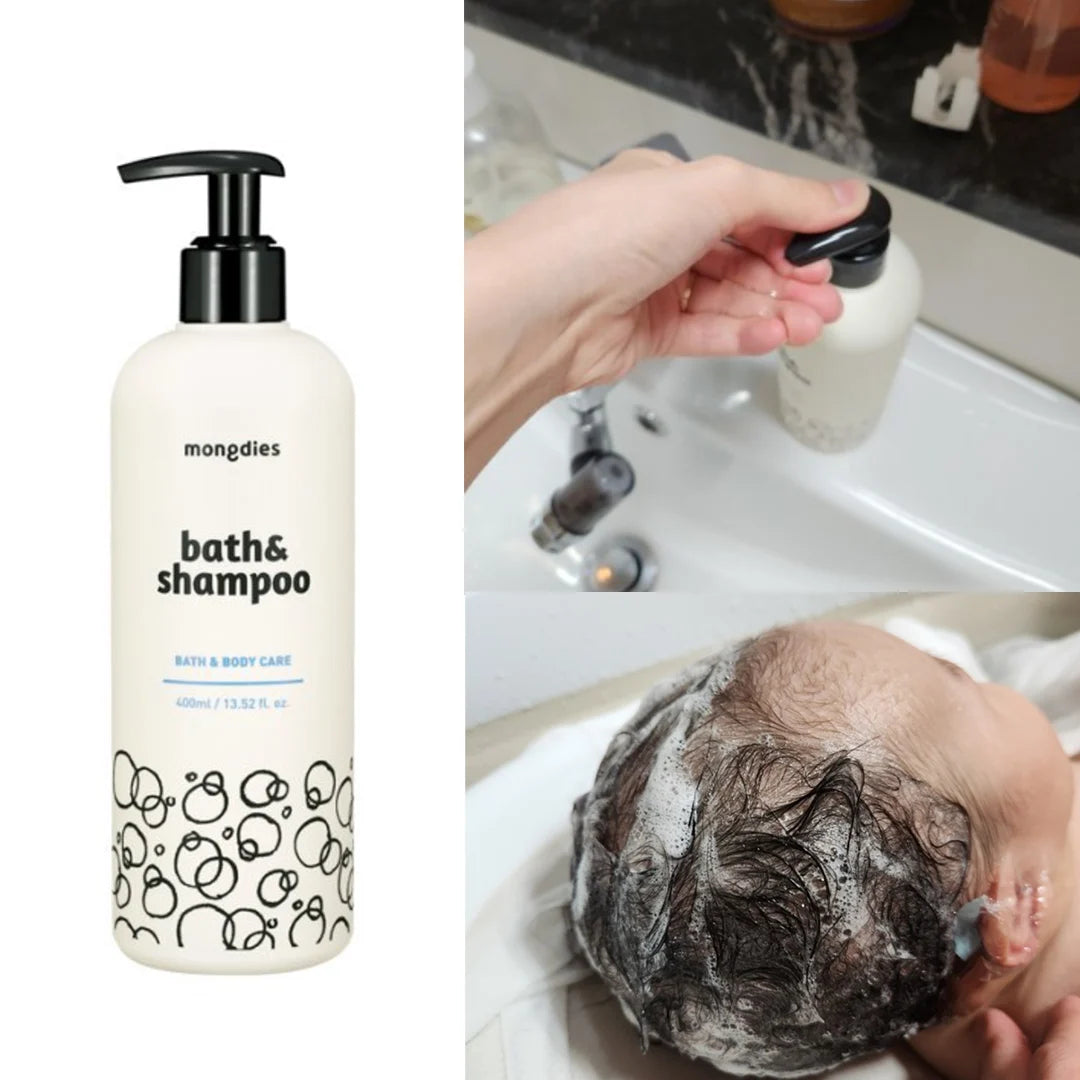 Mongdies 韓國 神經醯胺寶寶二合一洗髮沐浴露 400ml 