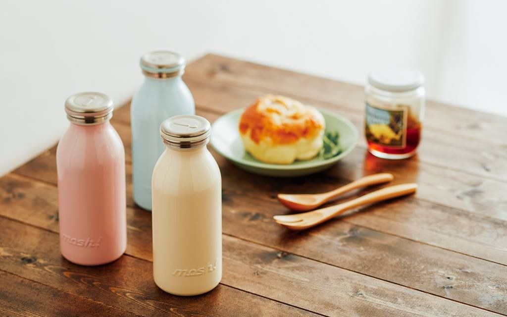 日本 MOSH！牛奶保溫瓶350ml