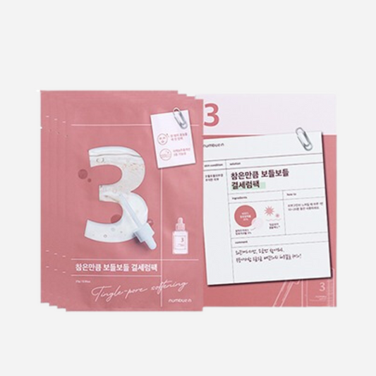 Numbuzin No.3 Tingle-Pore Softening Sheet Mask 27gx4ea