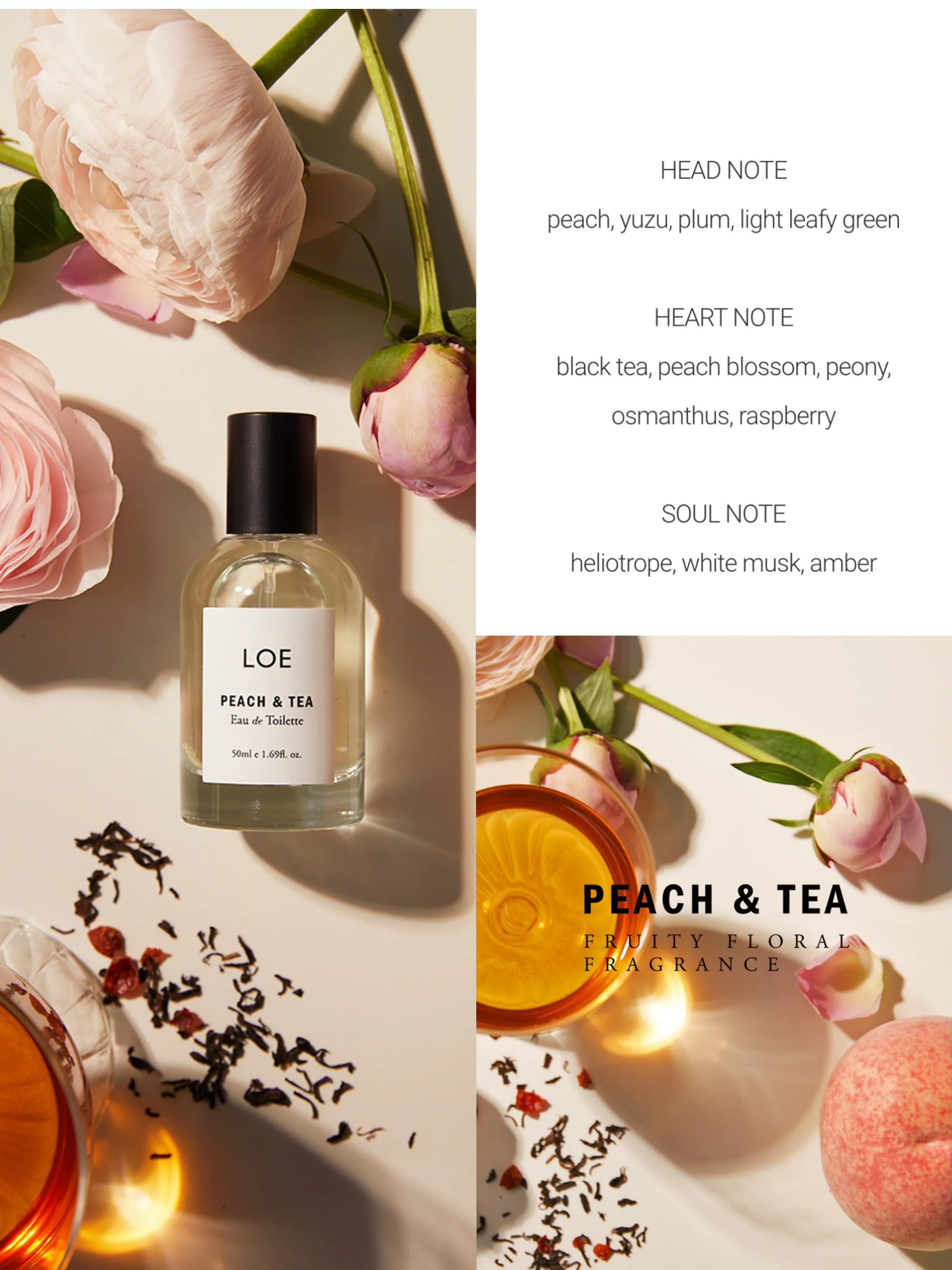 LOE Peach & Tea Eau de Toilettle (Sweet&Sour) 50ml