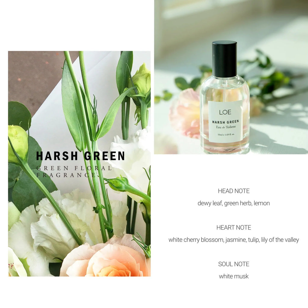 LOE Harsh Green Eau de Toilettle (White Cherry Blossoms & Jasmine) 50ml