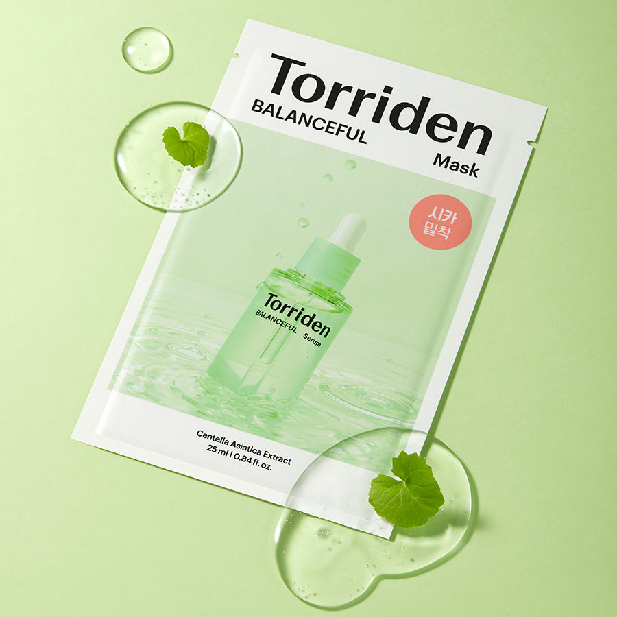 Torriden 韓國 積雪草舒緩急救面膜 10片