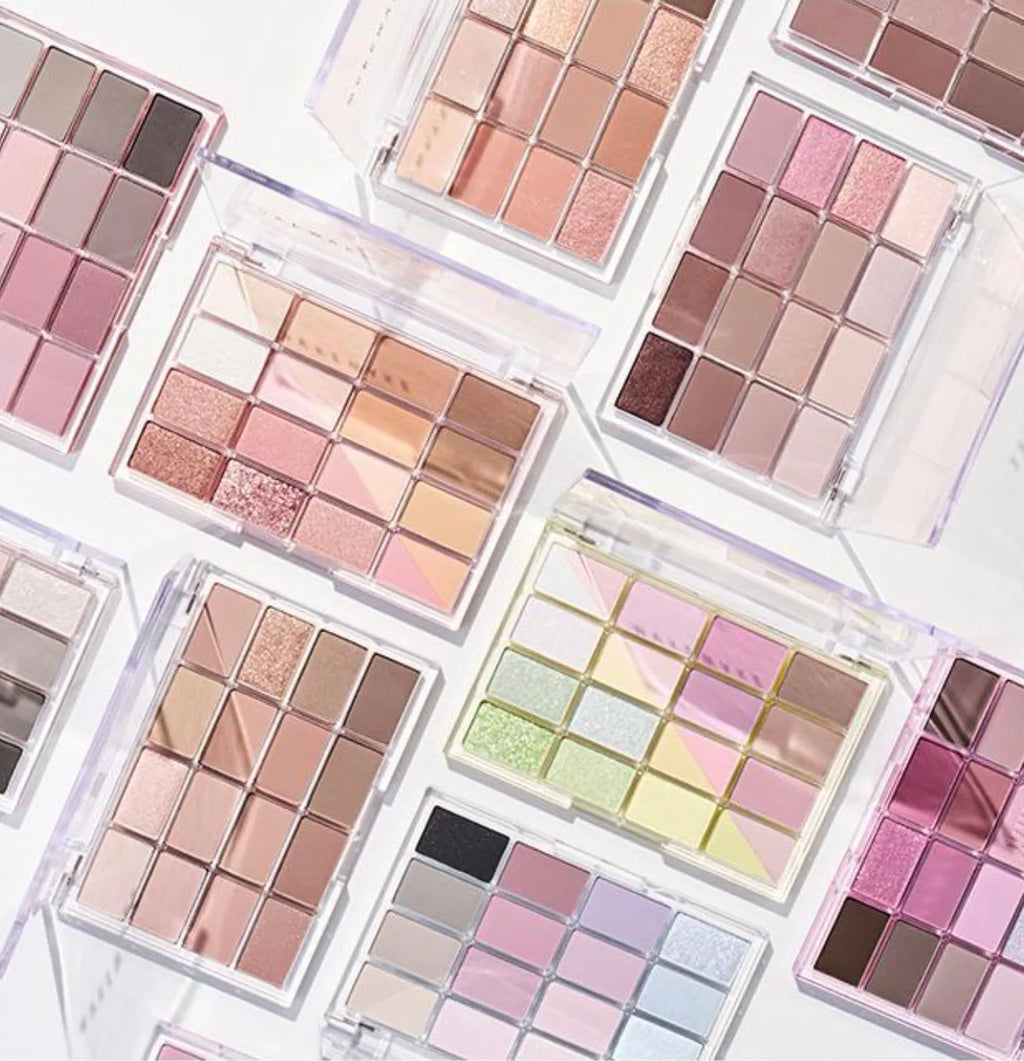 Wakemake Soft Blurring Eye Palette With 16 Colors (#08 Candy Coral) 14g