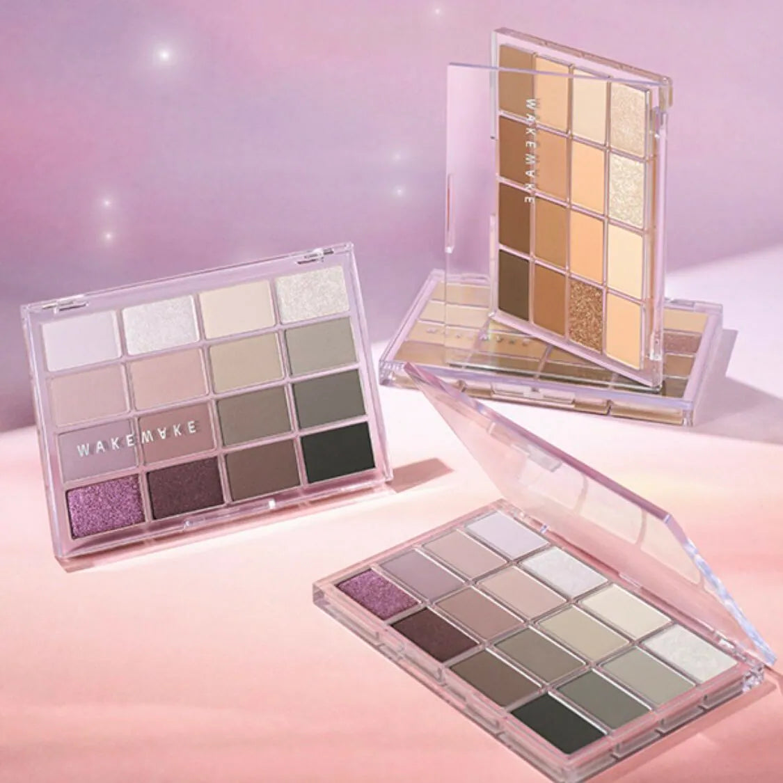 Wakemake Soft Blurring Eye Palette With 16 Colors (#02 Lively Blurring) 14g