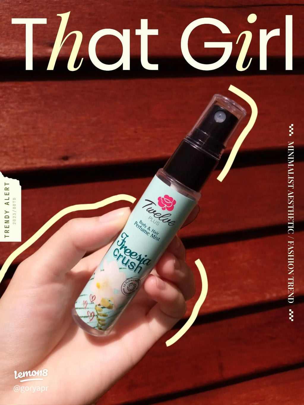 Twelve Plus Freesia Crush Mist Body Hair Perfume 25ml
