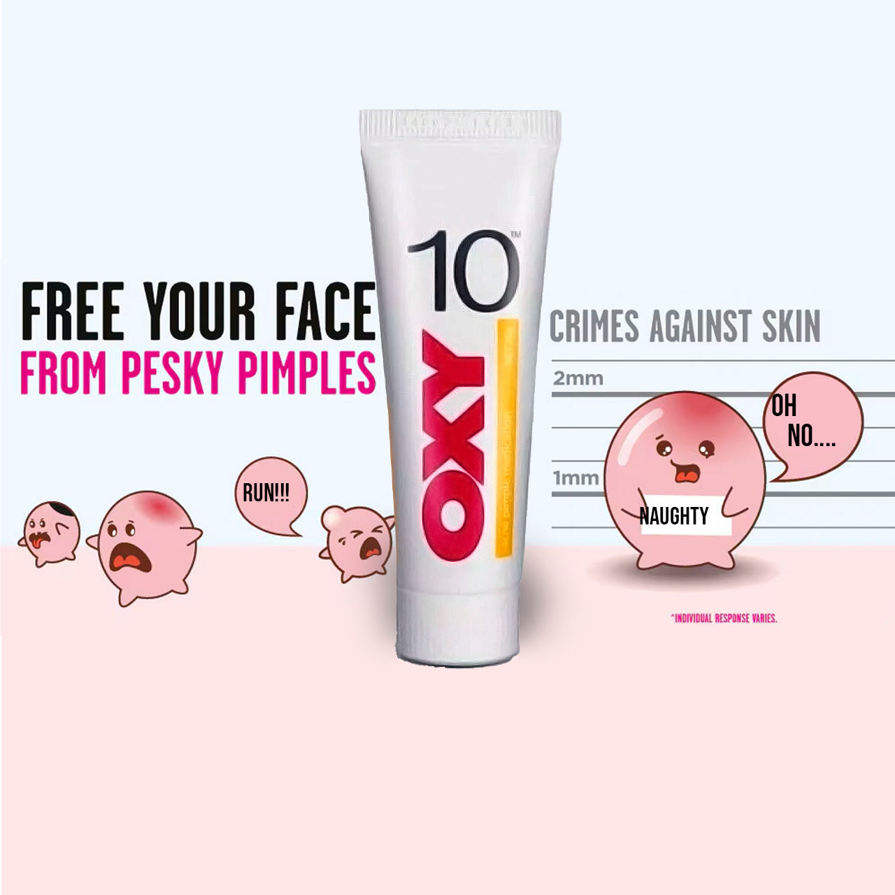 OXY 10 Benzoyl Peroxide Acne Gel (Yellow) 25g