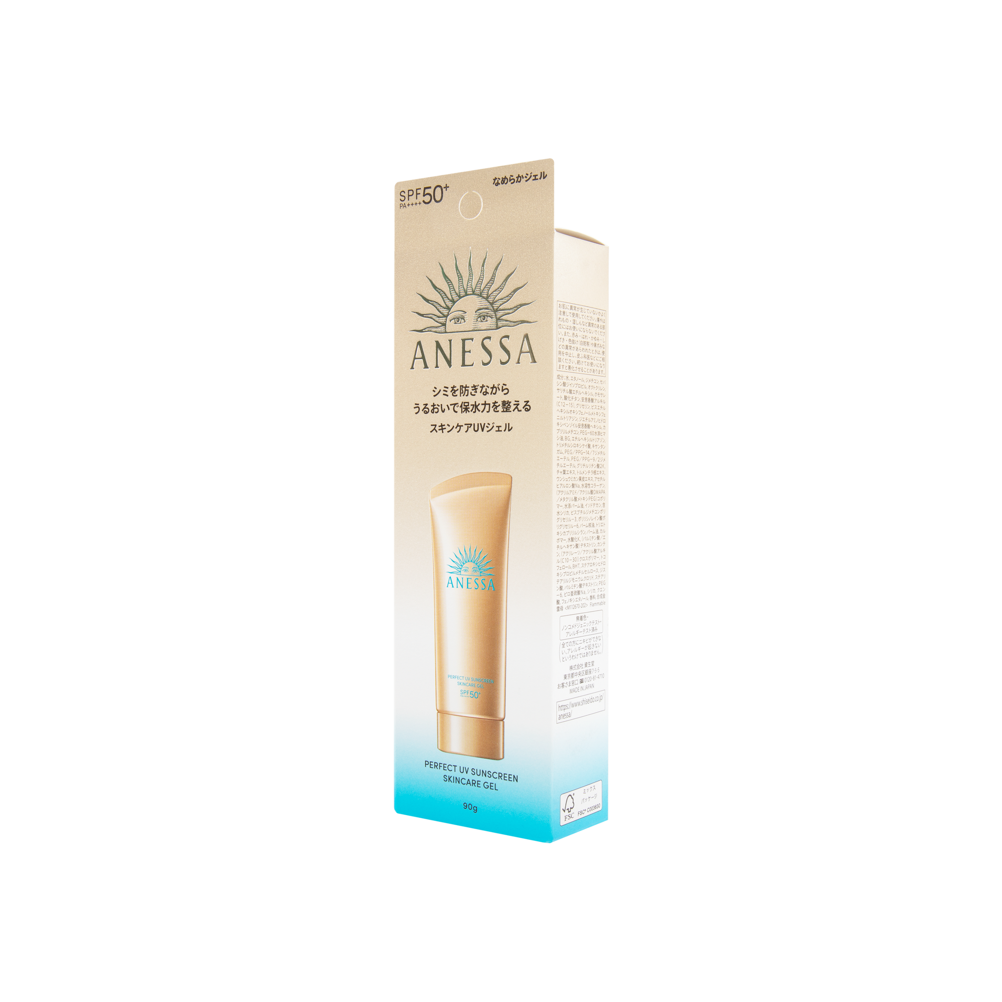 Anessa Perfect UV Sunscreen Skincare Gel SPF50+ PA++++ 90g