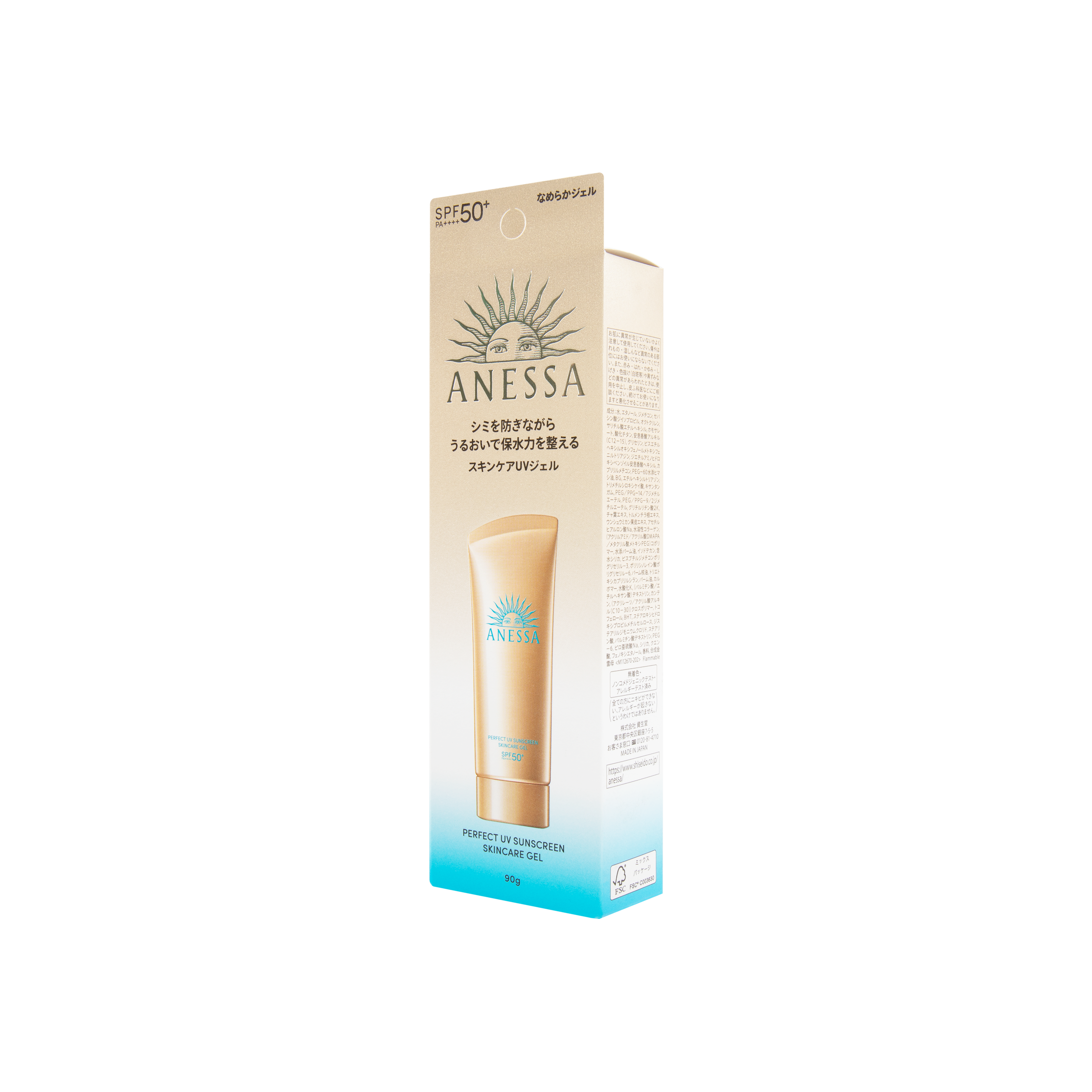 Anessa Perfect UV Sunscreen Skincare Gel SPF50+ PA++++ 90g