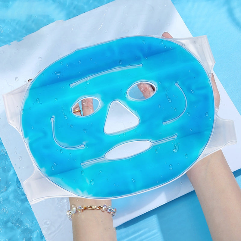 Revitalizing Ice Face Mask: Reusable Hot & Cold Compress for Puffiness, Dark Circles & Migraine Relief