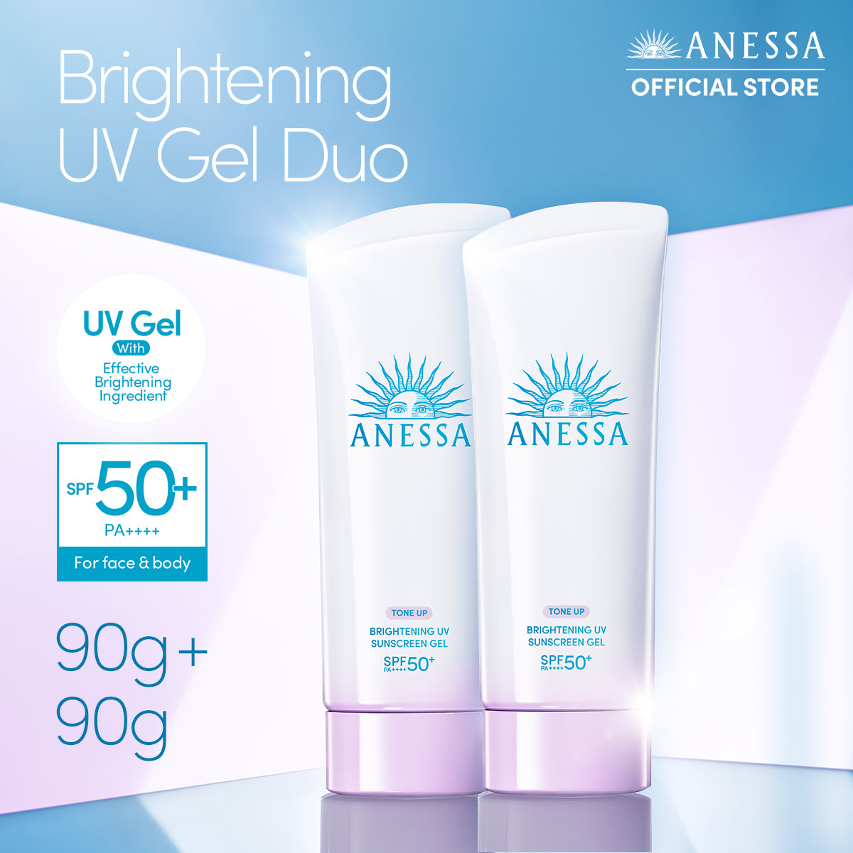 Anessa Brightening UV Sunscreen Gel SPF50+ PA++++ 90g