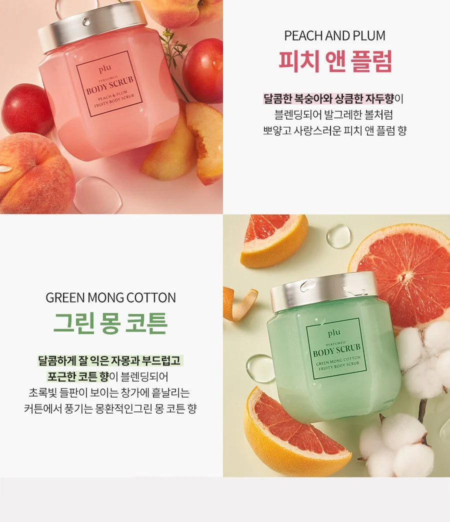 PLU Perfumed Fruity Body Scrub (Peach and Plum) 500g