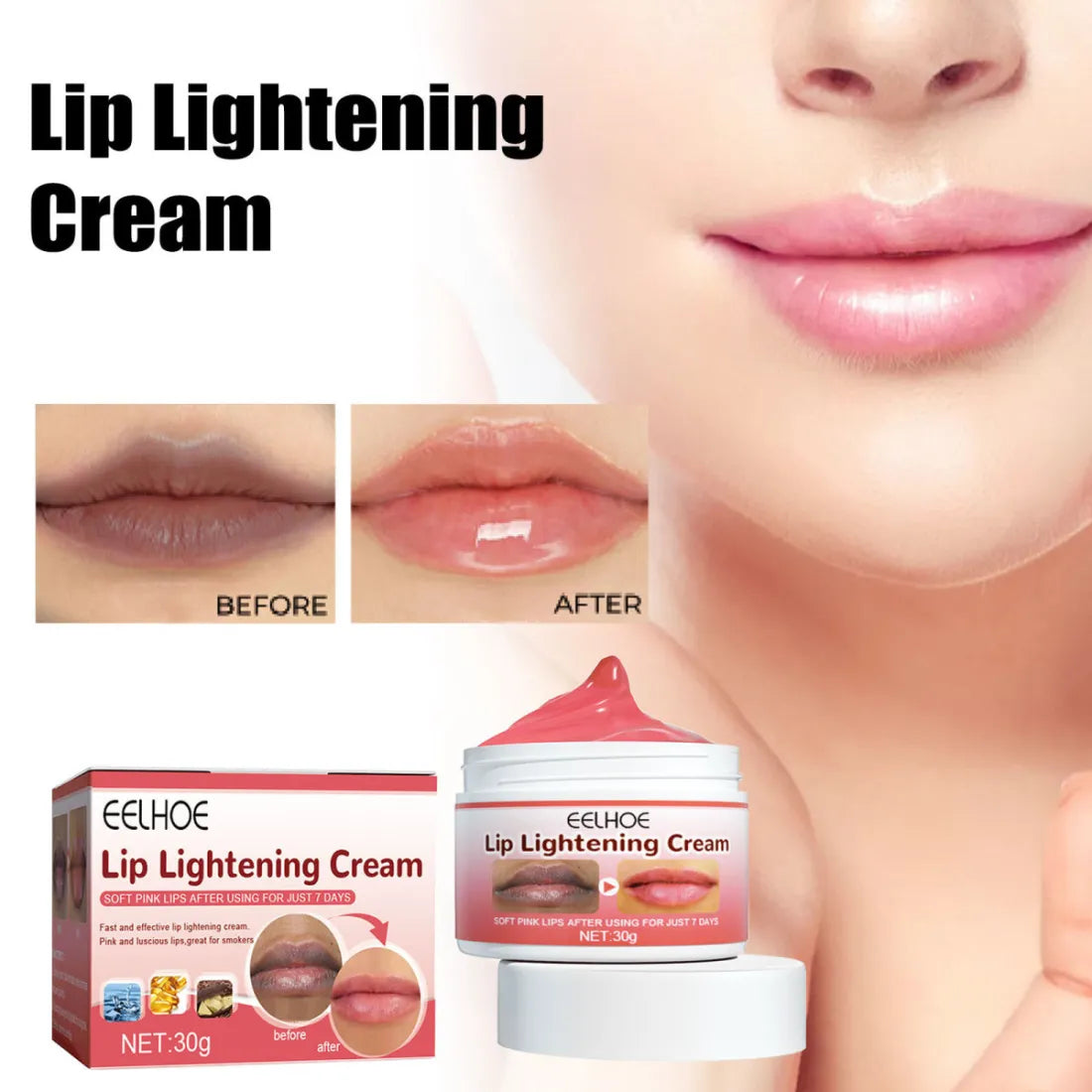 Eelhoe Moisturizing Brightening  Lip Cream 30g