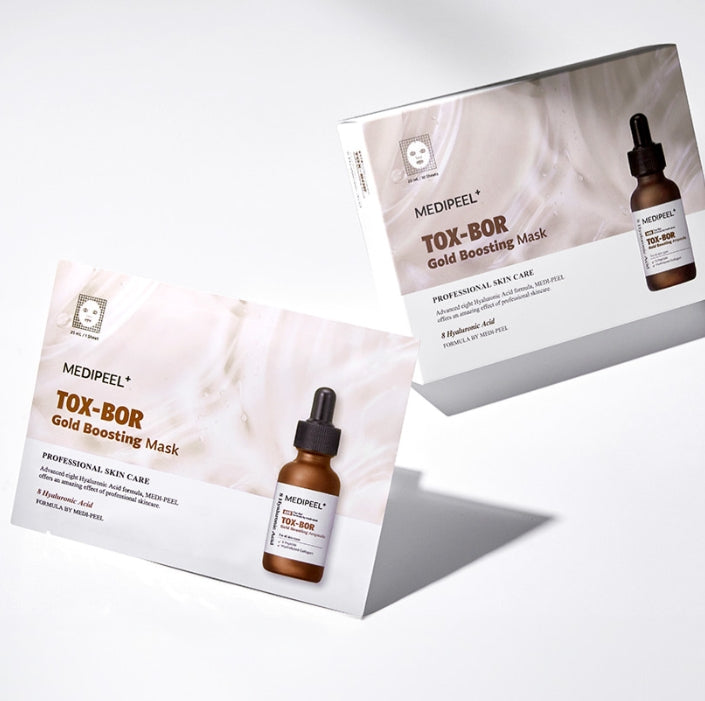 Medipeel Tox 8 Hyaluronic Acid Bor Gold Boosting Mask Pack 25ml x 10ea