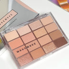 Wakemake Soft Blurring Eye Palette With 16 Colors (#03 Sunset Blurring) 14g