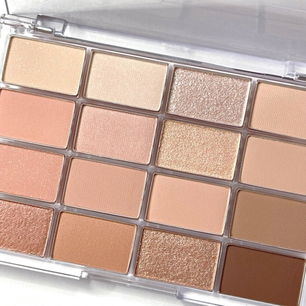 Wakemake Soft Blurring Eye Palette With 16 Colors (#03 Sunset Blurring) 14g