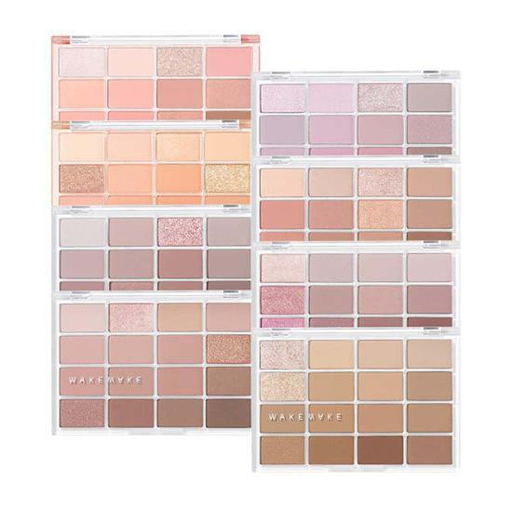 Wakemake Soft Blurring Eye Palette With 16 Colors (#05 Mute Coral Blurring) 14g