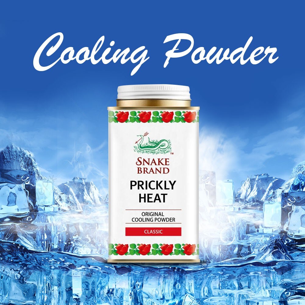 Snake Brand Cooling Prickly Heat Classic Original Body Powder 140g