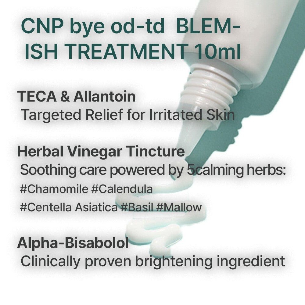 CNP BHA Bye od-td Blemish Calming Treatment (Suitable For Acne Prone Skin) 10ml