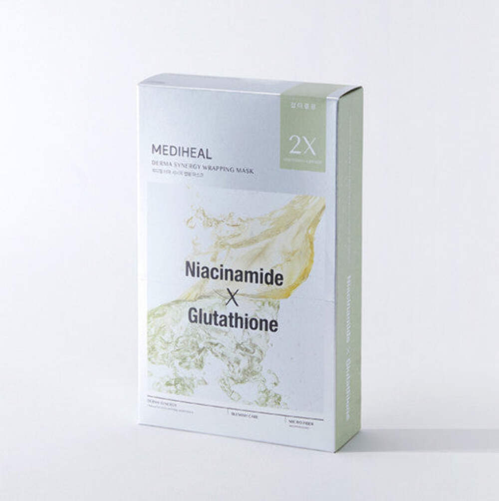 Mediheal Niacinamide Glutathione Derma Synergy Wrapping Mask 4ea
