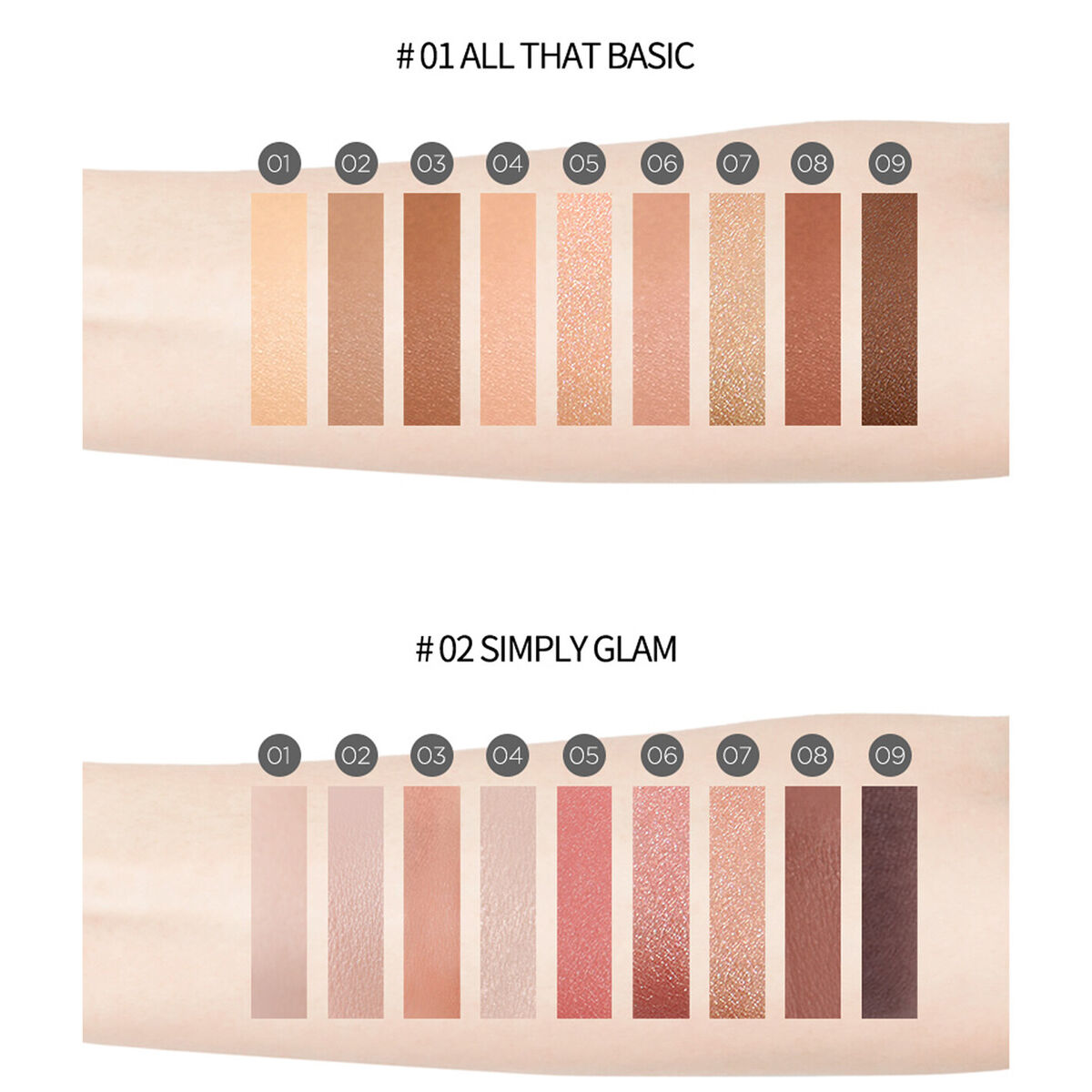 IM'UNNY Multi øjenskyggepalette (#02 Simply Glam) 8,1 g