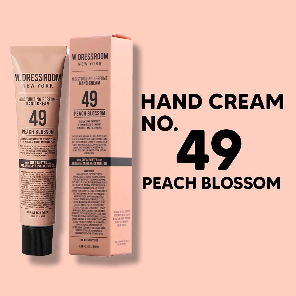 W.DRESSROOM Moisturizing Perfume Hand Cream (No.49 Peach Blossom) 50ml