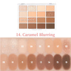 Wakemake Soft Blurring Eye Palette With 16 Colors (#14 Caramel Blurring) 14g