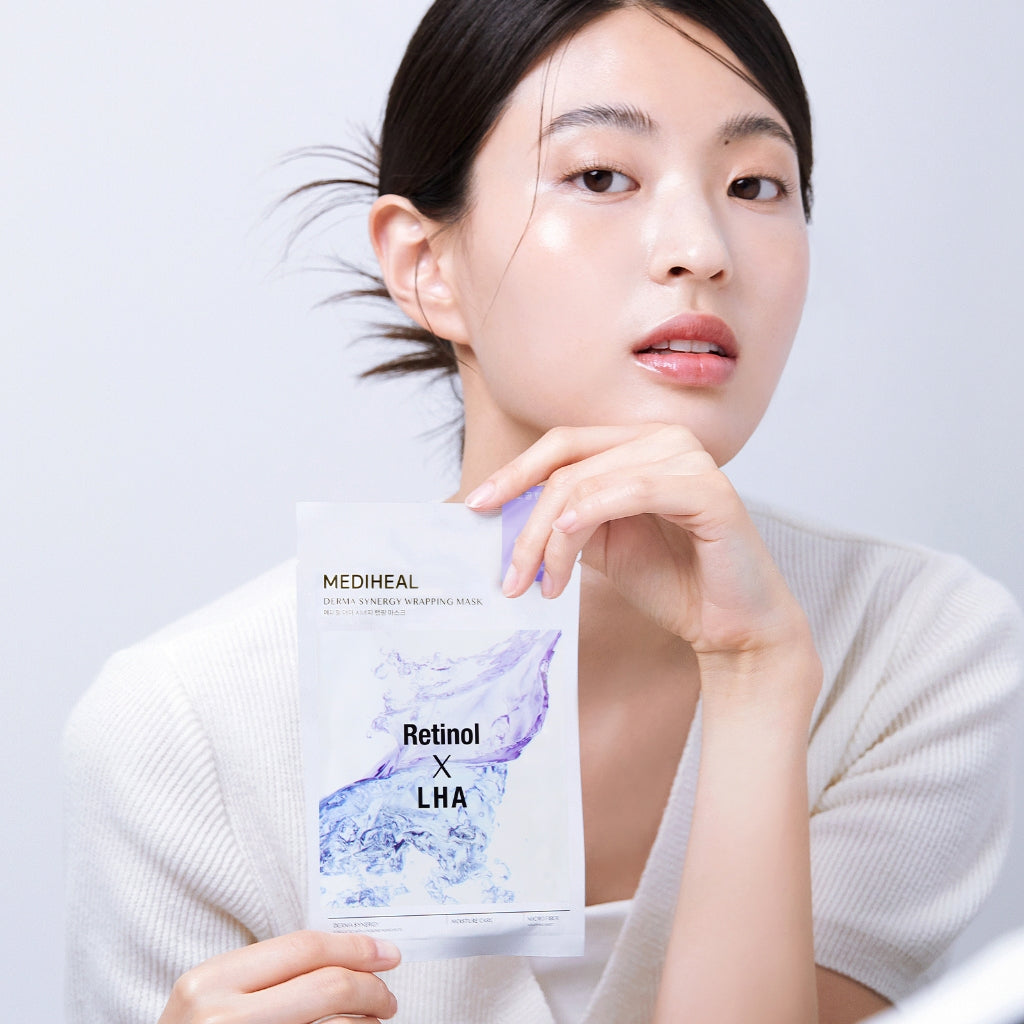 Mediheal Retinol X LHA Pore Care Derma Synergy Wrapping Mask 4ea