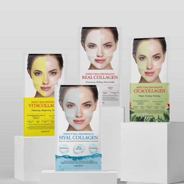 DERMAFiX Perfect Real Performance Real Collagen Mask (Whitening) 8pcs