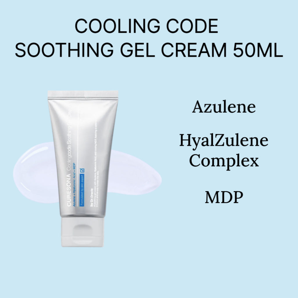 CURESONA Azulene + Hyaluronic Acid + MDP Coolingoode Soothing Cream 50ml