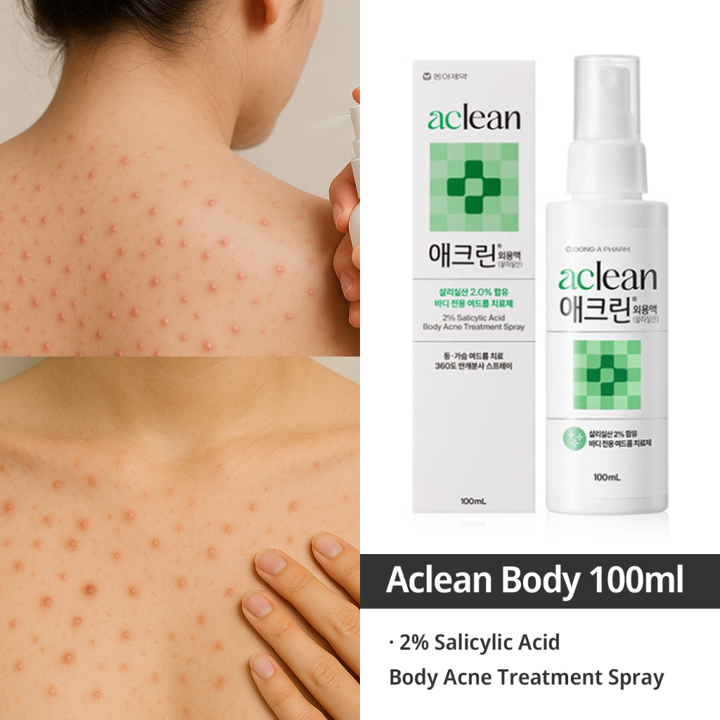 Dong-A Pharm 2% Salicylic Acid Aclean Body Acne Treatment Spray 100ml