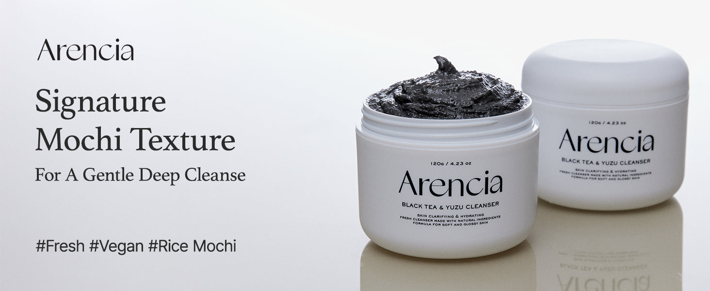 Arencia Black Tea Yuzu Rice Cake Moisturizing Cleansing Cream 120g