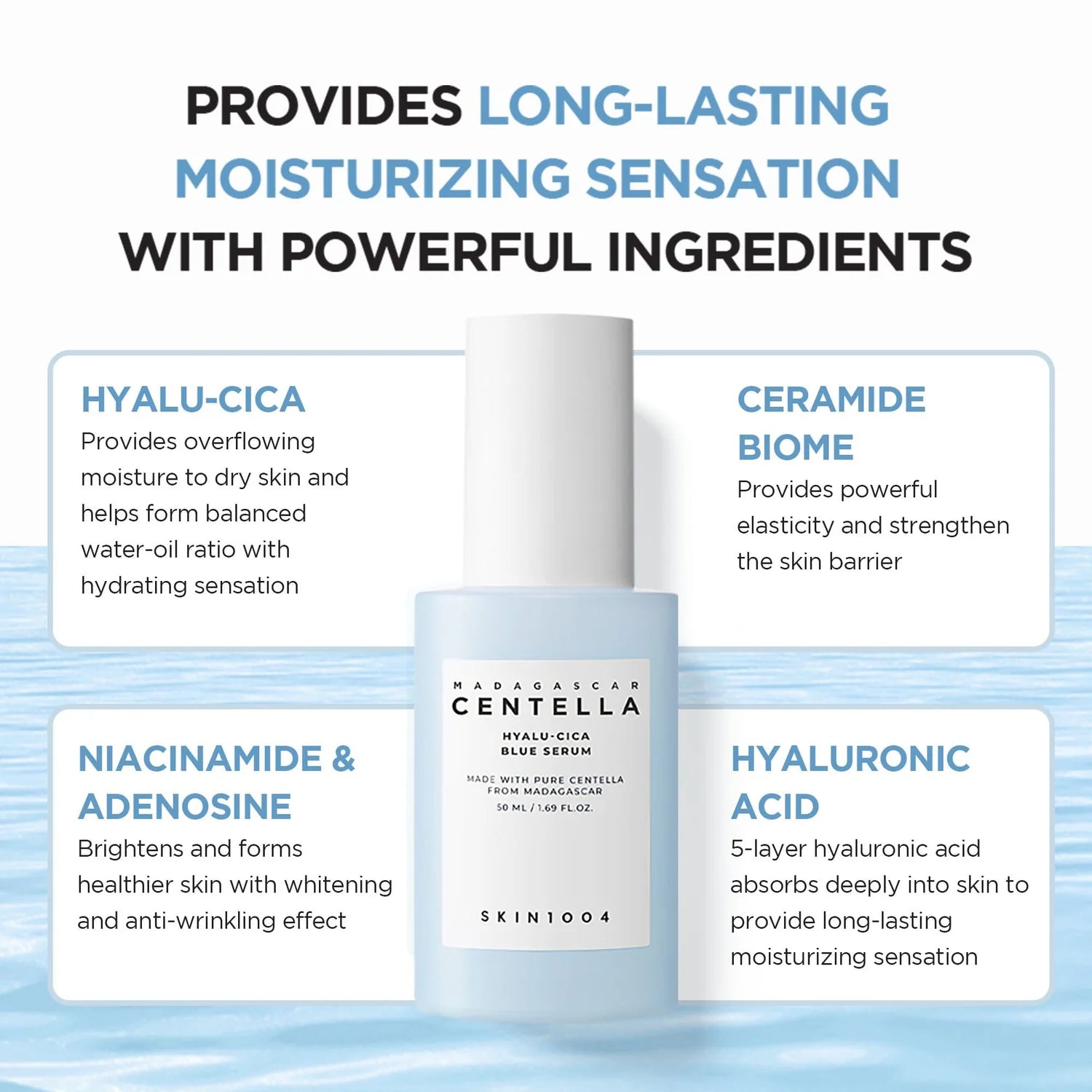 Skin1004 Hyalu-Cica Blue Serum 50ml