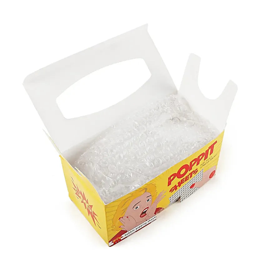 Poppit Bubble Popping Sheets Stress Reliever 1 box