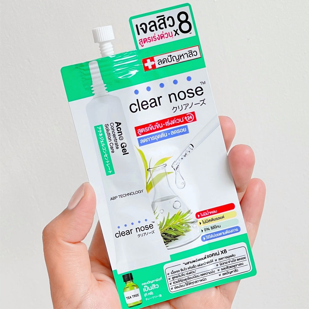 CLEAR NOSE Tea Tree Alcohol-Free Acne Gel Concentrate Solution 4g