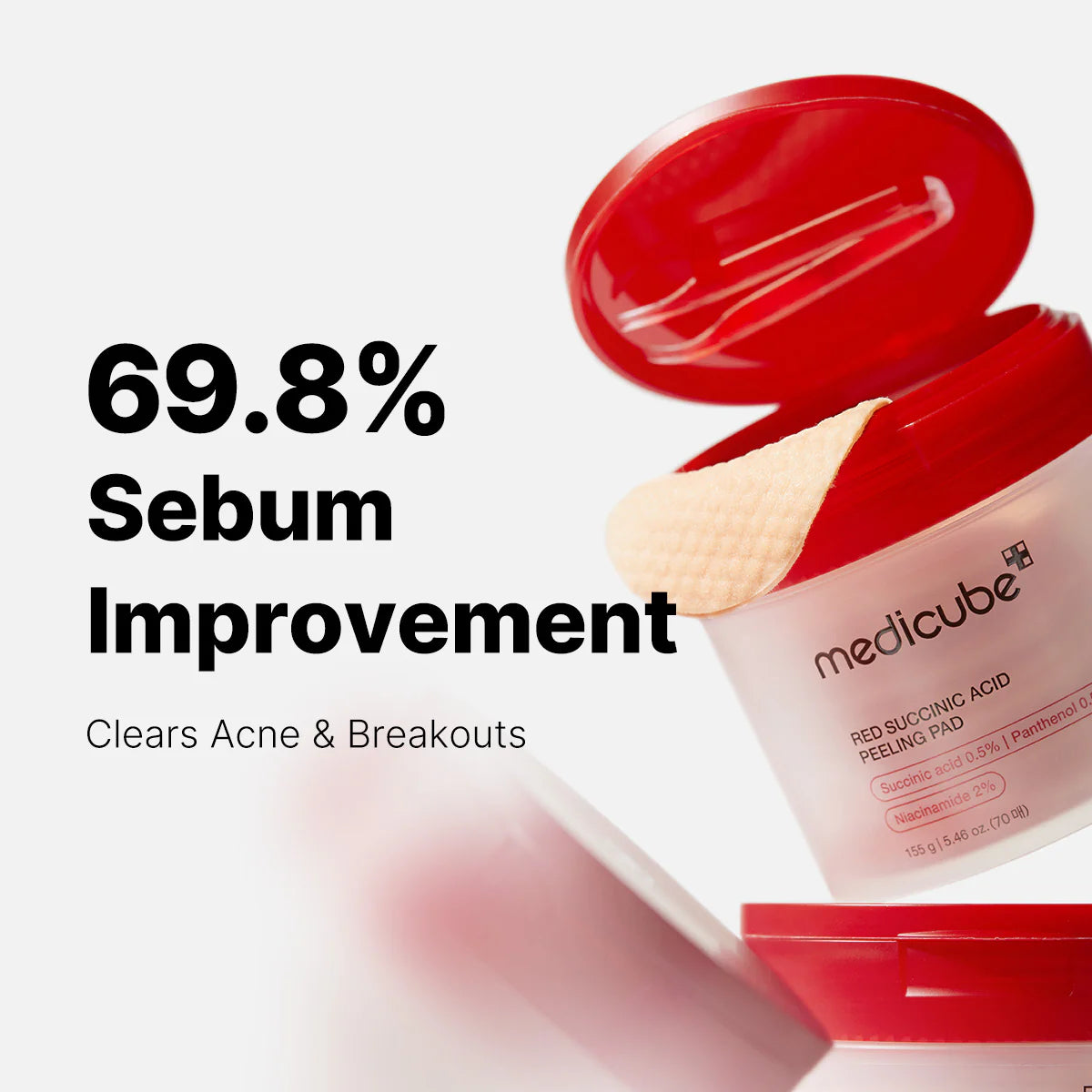 Medicube Red Succinic Acid Peeling Pad 70ea