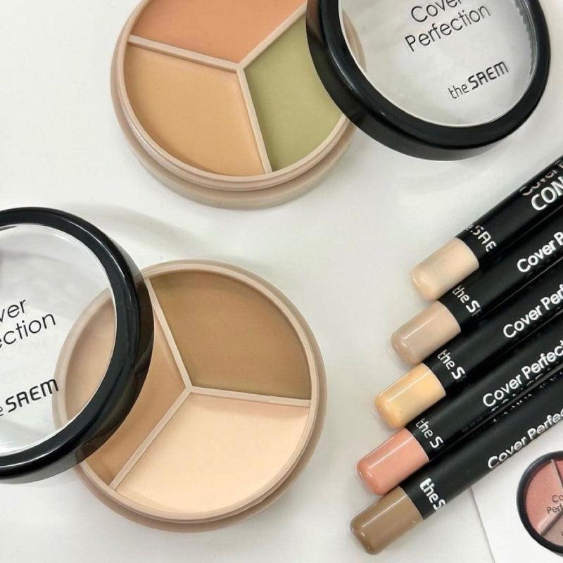 The Saem Cover Perfection Triple Pot Concealer 4.5g