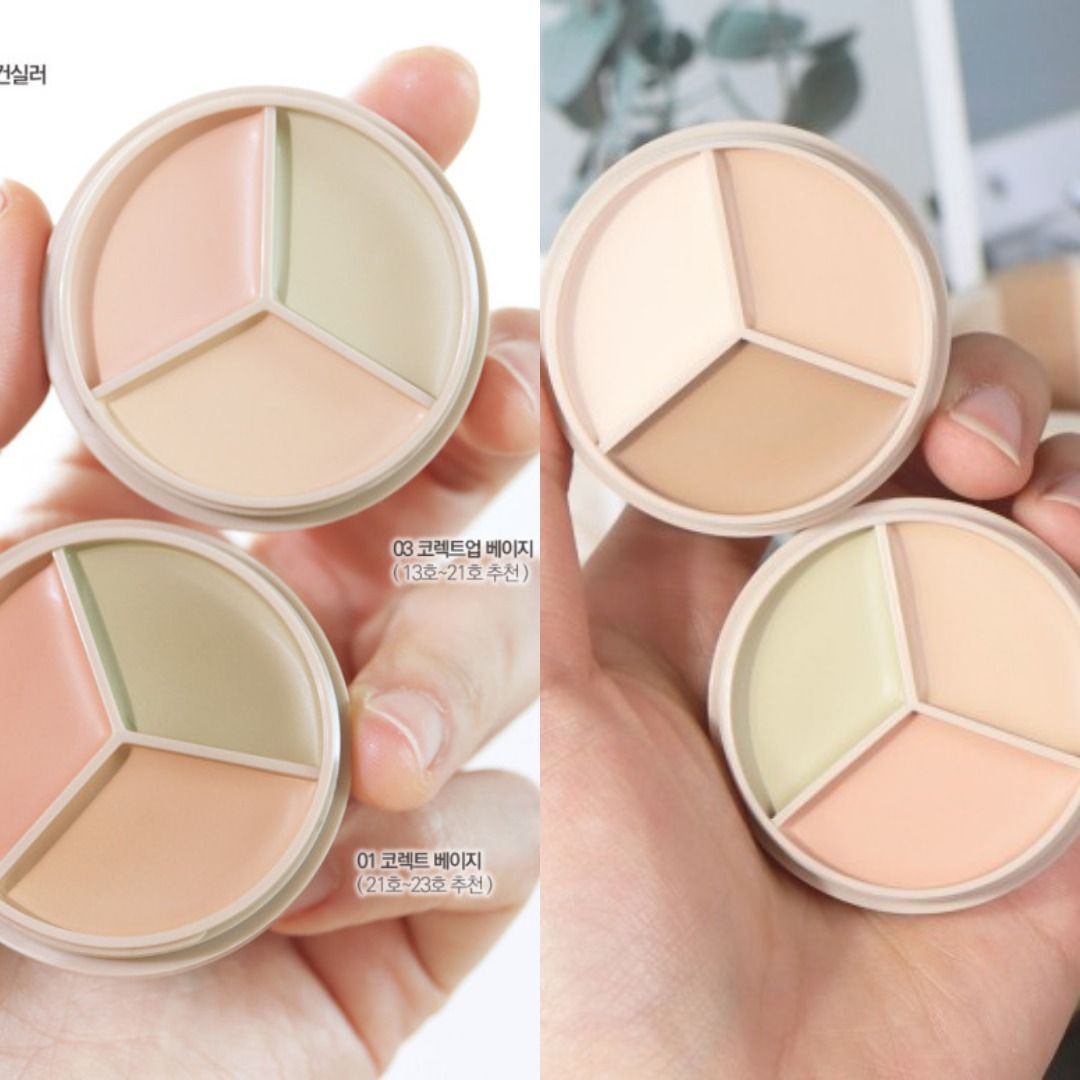 The Saem Cover Perfection Triple Pot Concealer 4.5g