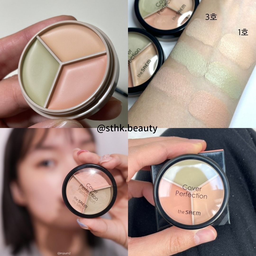 The Saem Cover Perfection Triple Pot Concealer 4.5g
